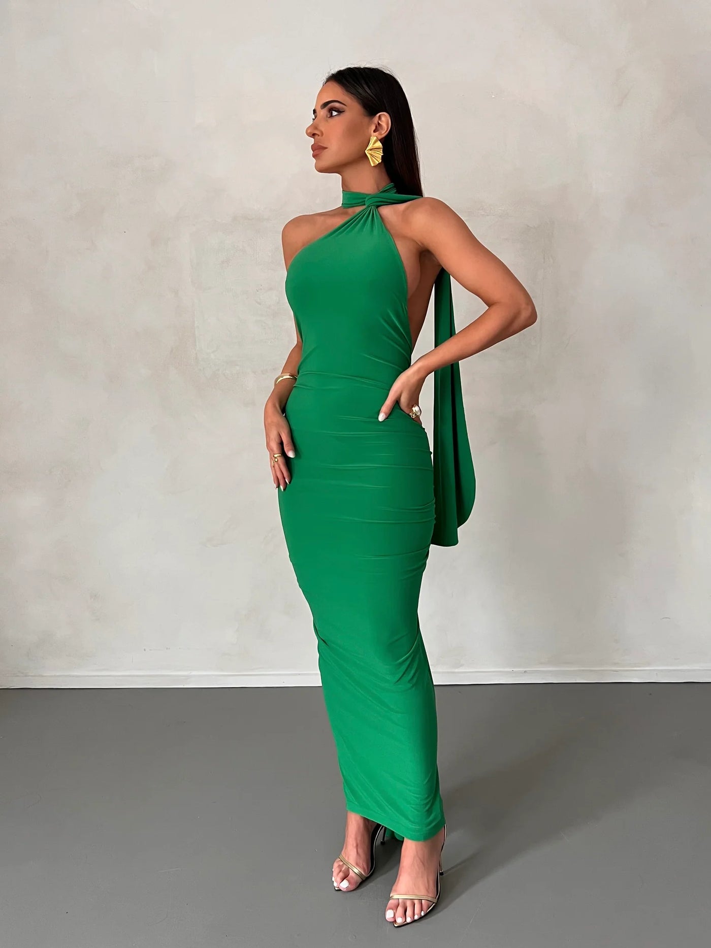 Leoni Dress | Green