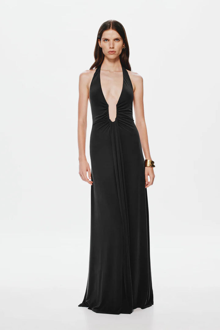 Jennifer Cupro Dress | Black