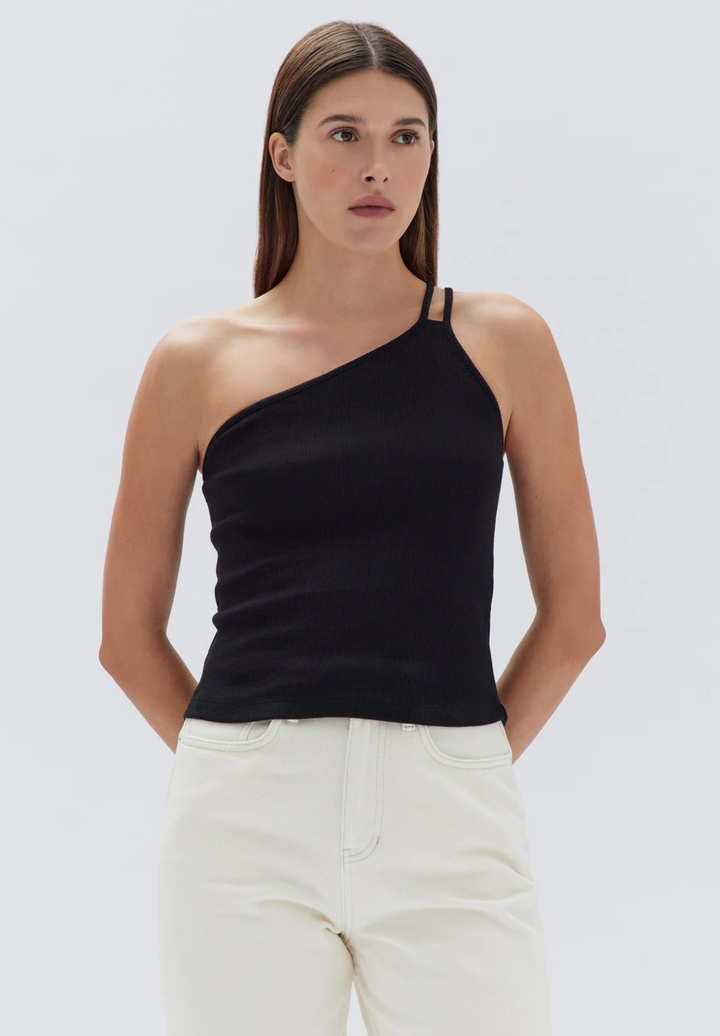 Mandy Asymmetric Top | Black