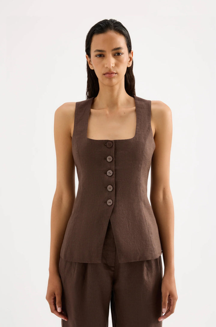 Clio Linen Vest