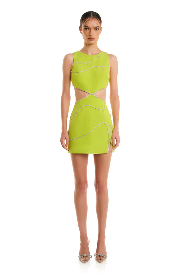 Khali Dress | Lime Green