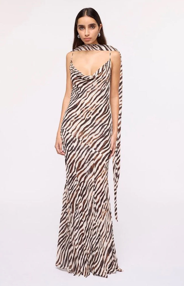 Gigi Zebra Maxi Dress