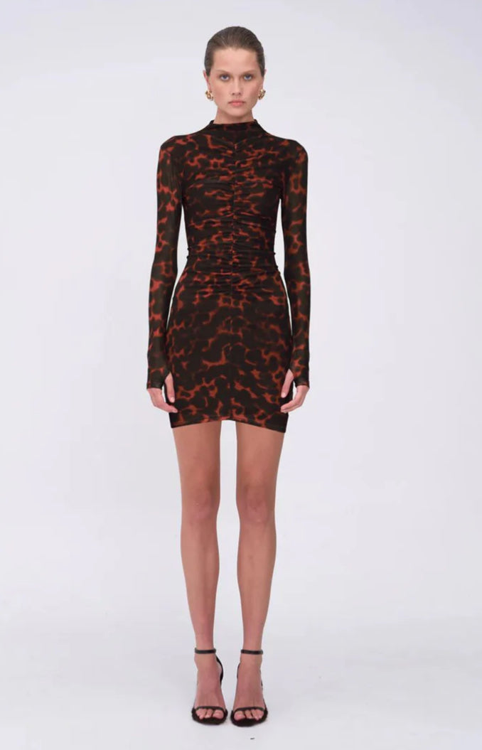 Remi Tortoiseshell Mini Dress