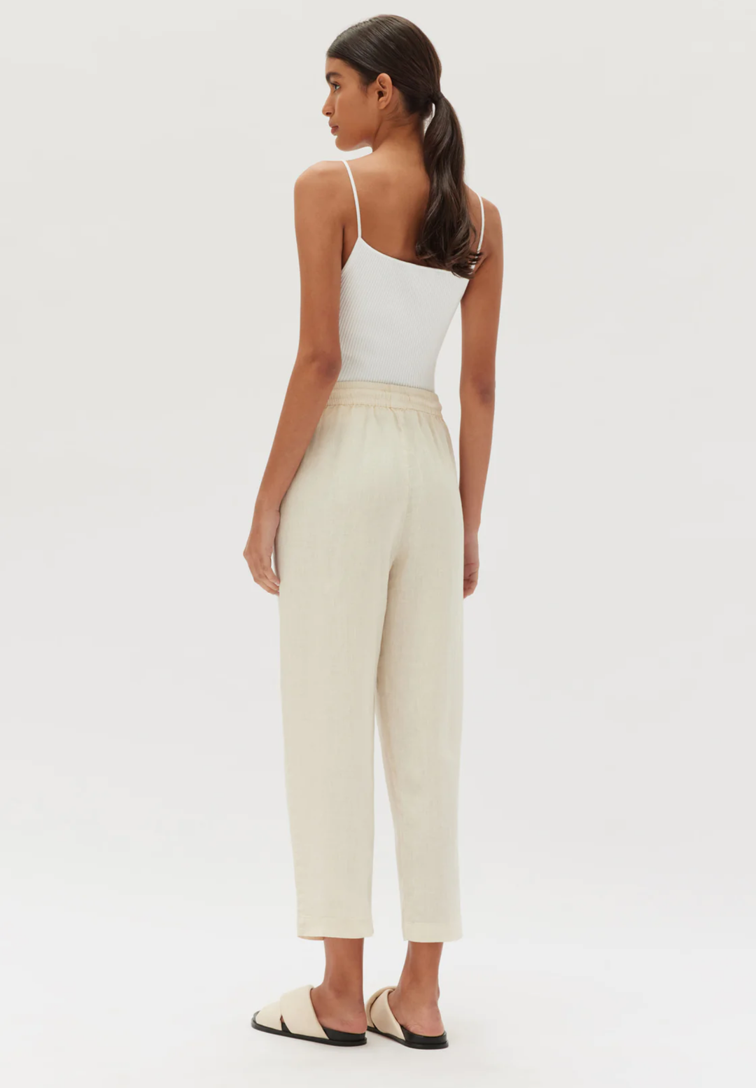 Ami Linen Pant | Stone