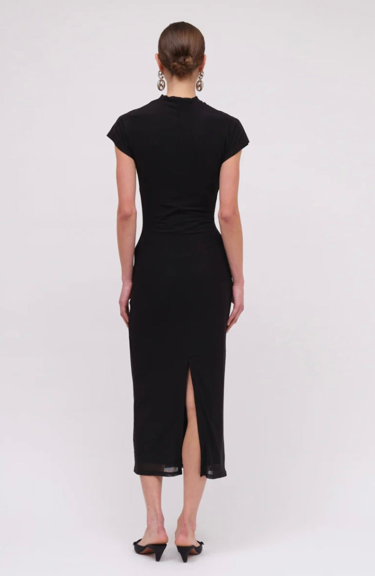 Christy Mesh Cap Sleeve Dress