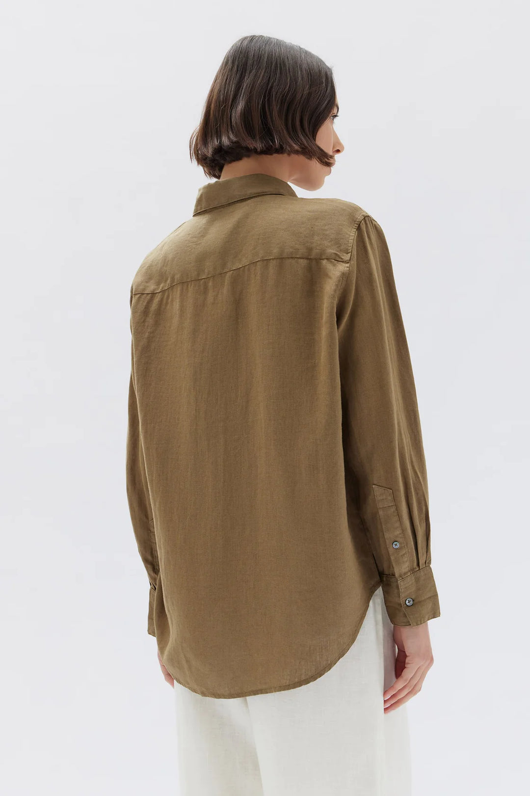 Xander Long Sleeve Shirt | Pea