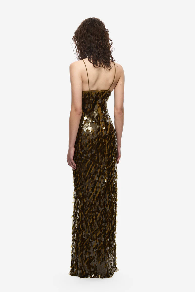 Sapphire Sequin Maxi Dress