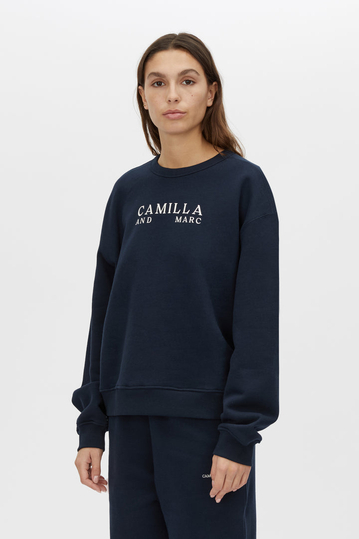 Era Graphic Sweater | Navy