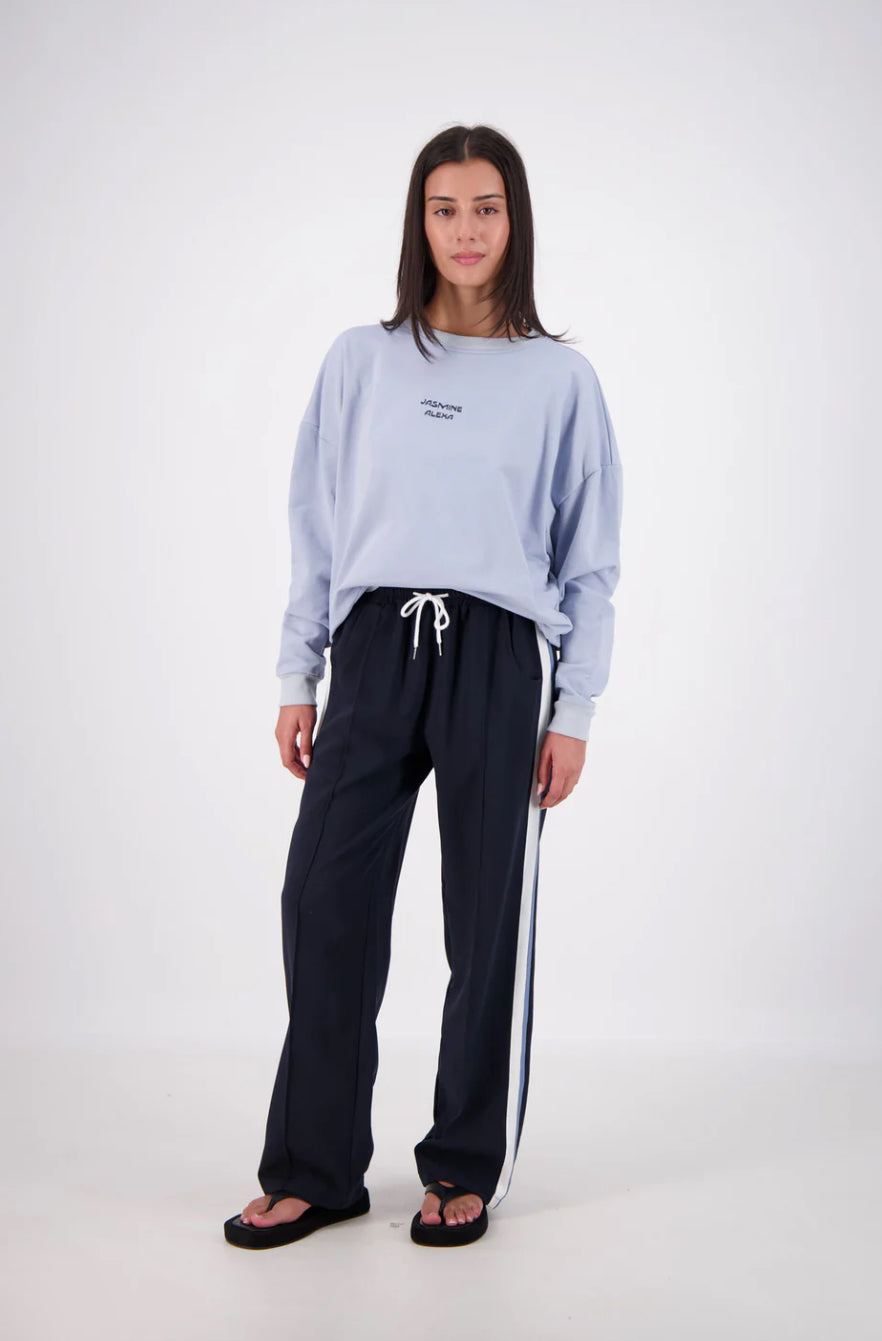Relaxed Crew Neck Sweater | Powder Blue
