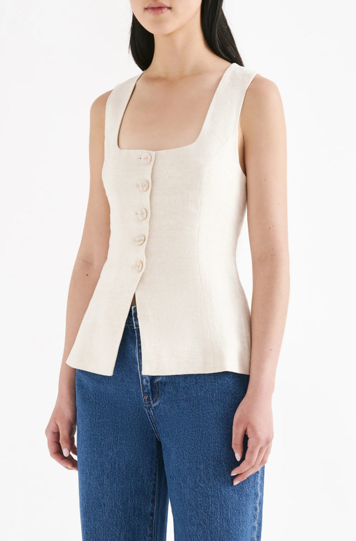 Clio Linen Vest