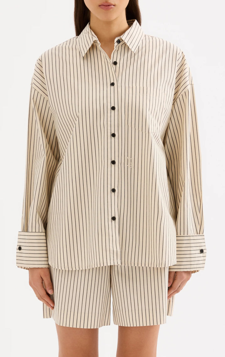 Organic Poplin Shirt | Stripe