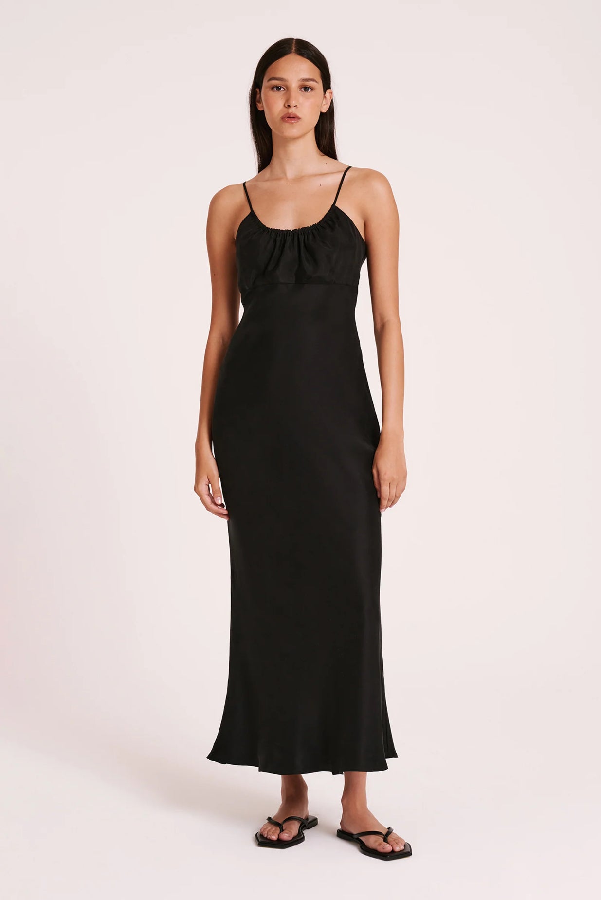 Sol Cupro Dress | Black