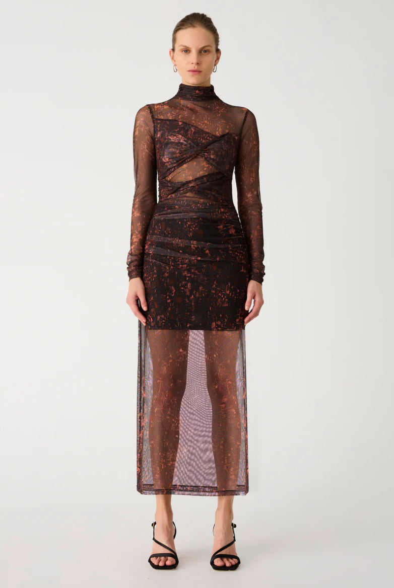 Madigral Mesh Midi Dress