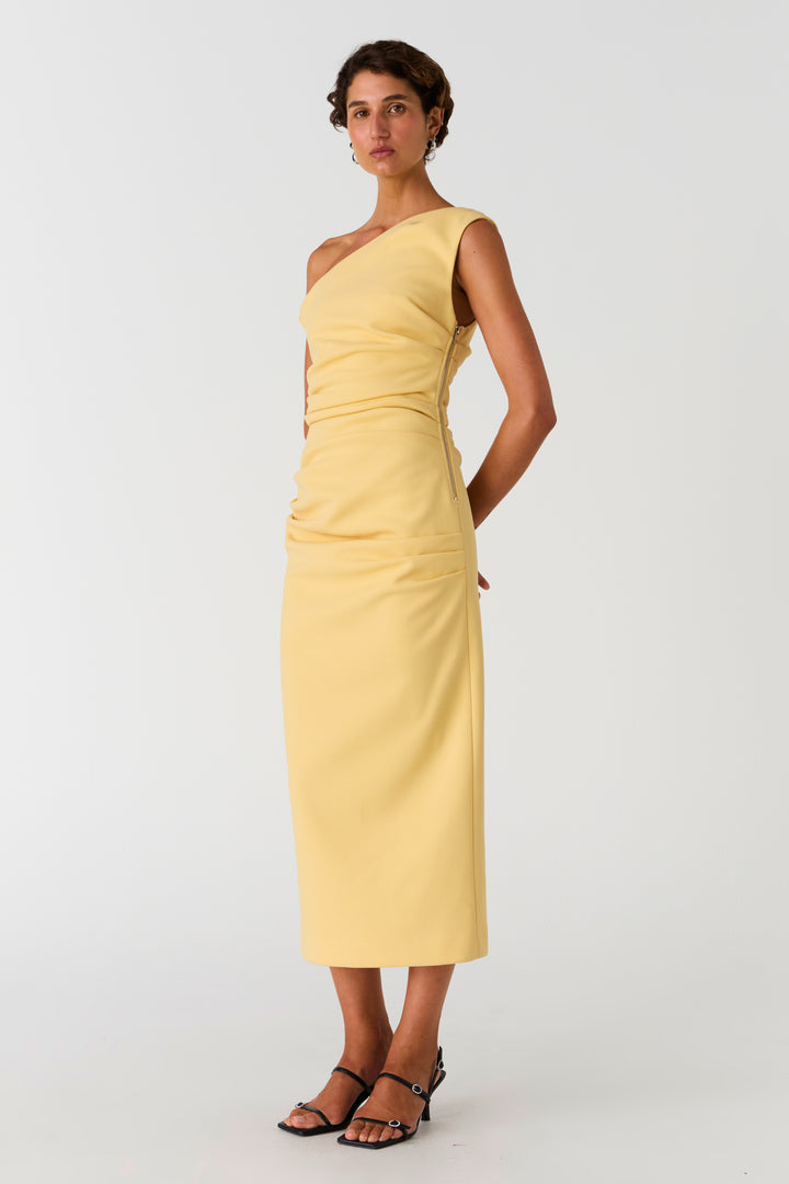 Alaska Midi Dress | Buttermilk Yellow