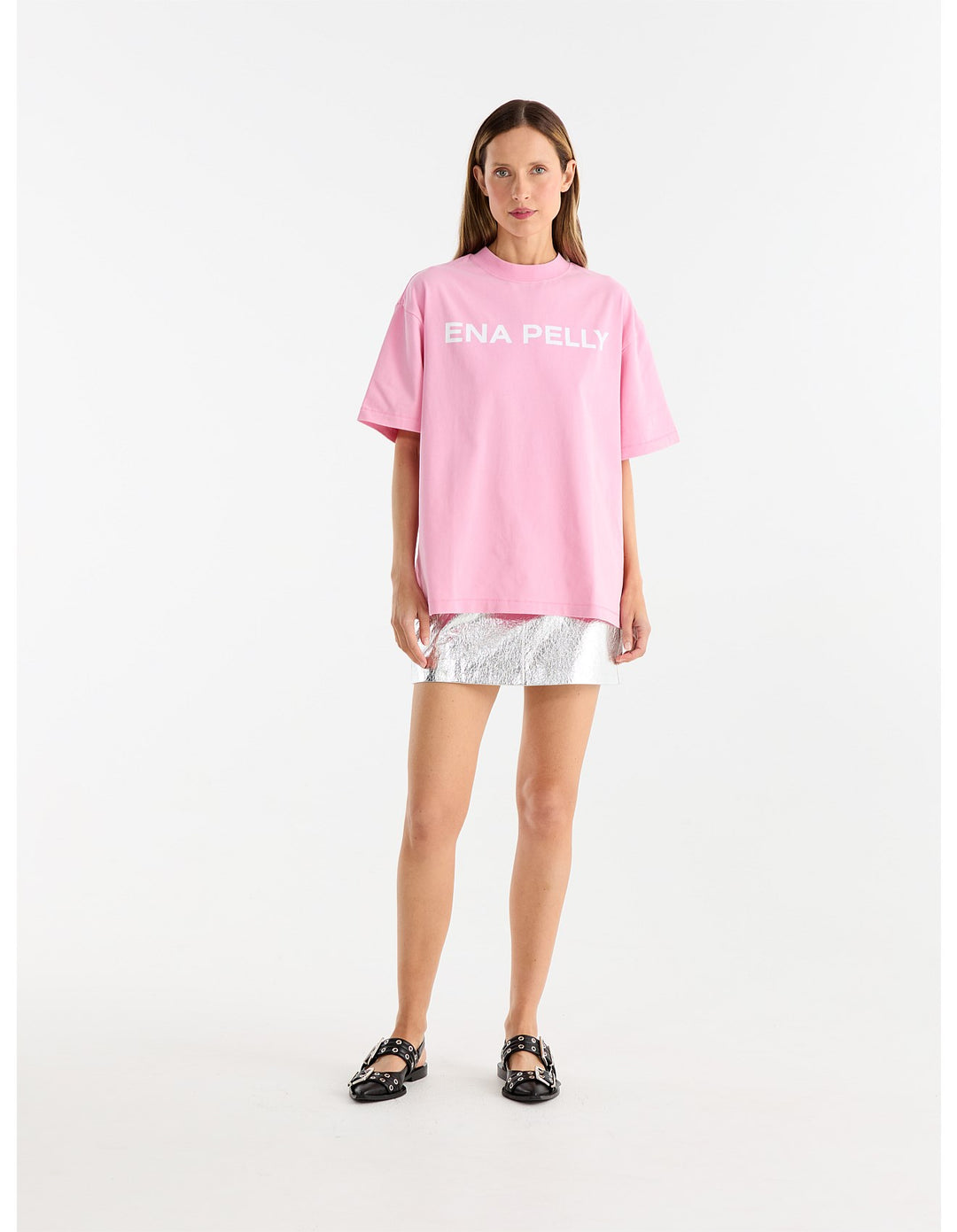 Chloe Oversized Tee | Washed Pink