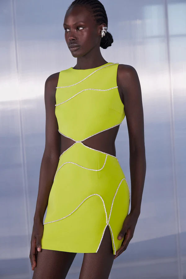 Khali Dress | Lime Green