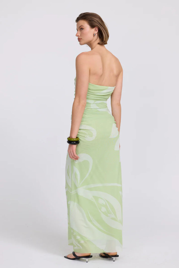 Flora Strapless Dress | Aloe