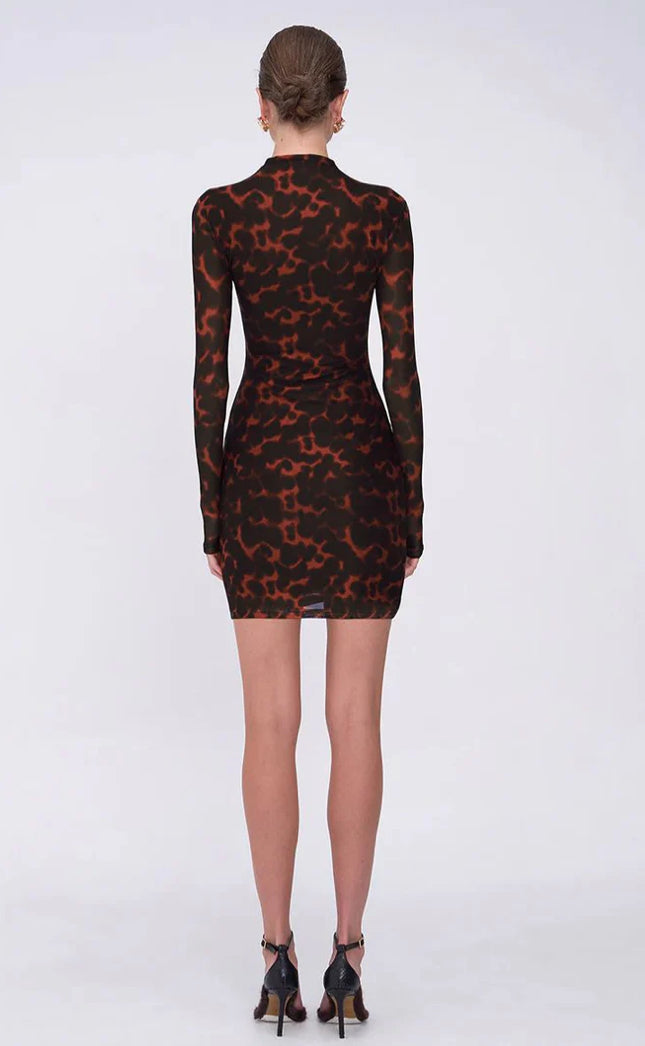 Remi Tortoiseshell Mini Dress