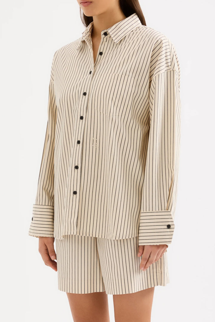 Organic Poplin Shirt | Stripe