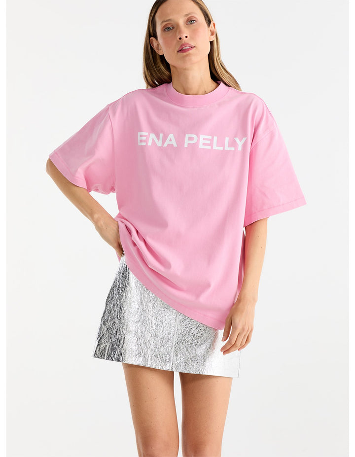 Chloe Oversized Tee | Washed Pink