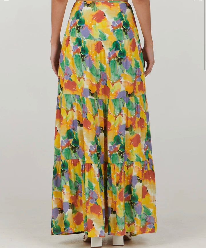 Cheyenne Maxi Skirt | Floral Tango