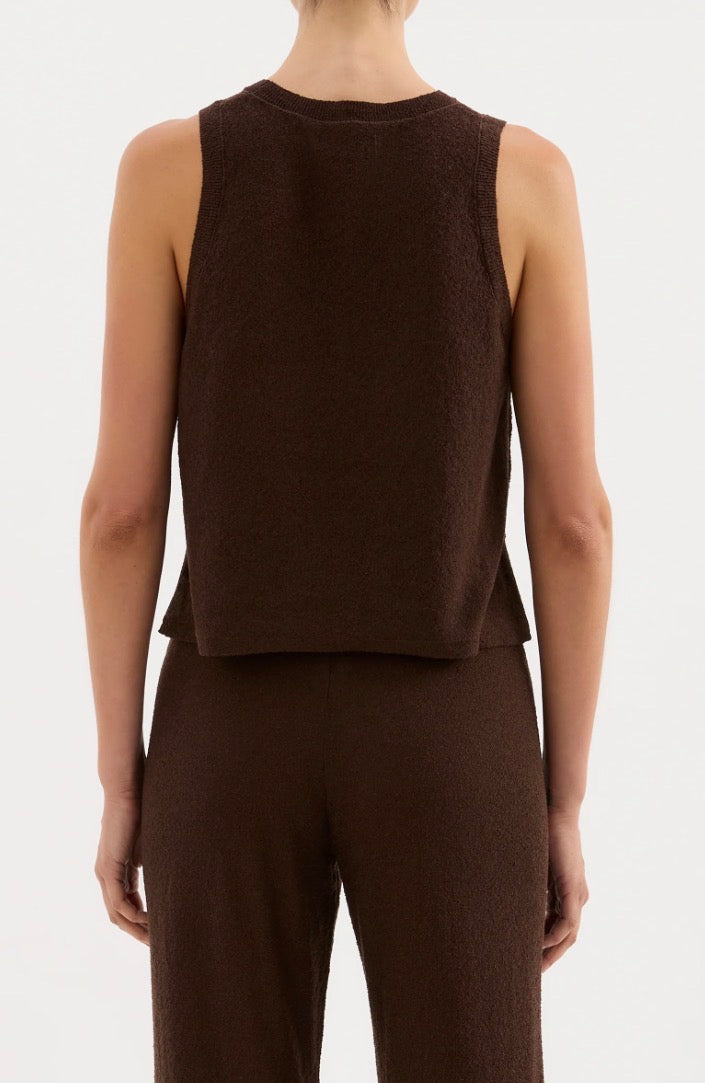 Zosia Knit Tank | Chocolate