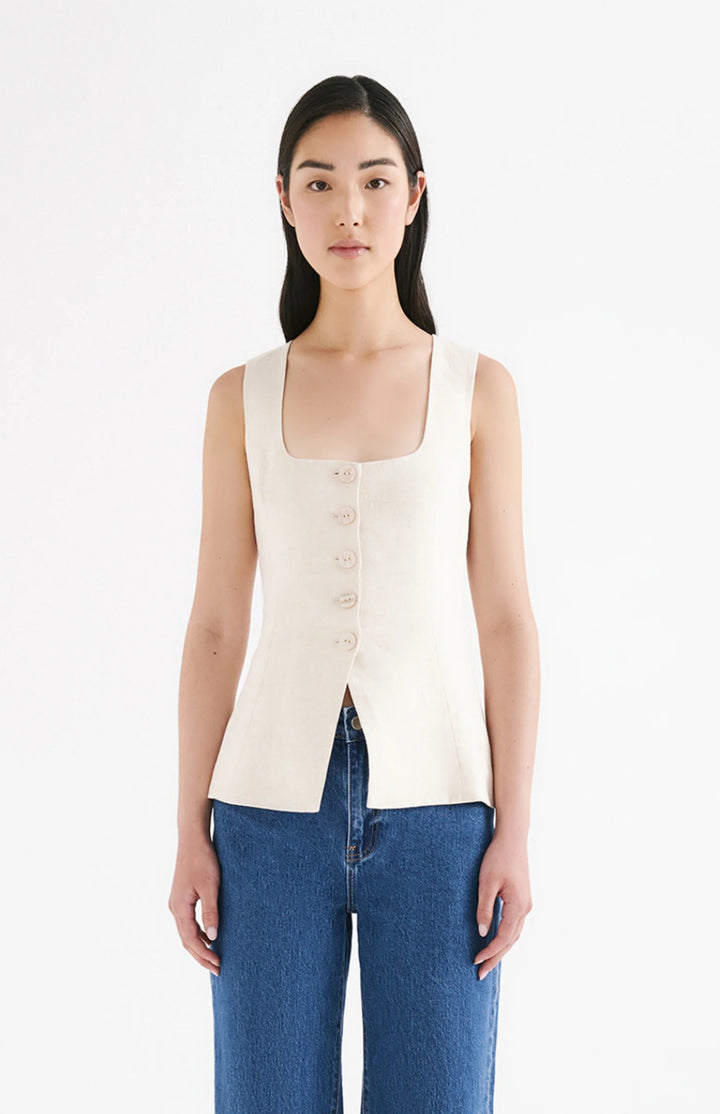 Clio Linen Vest