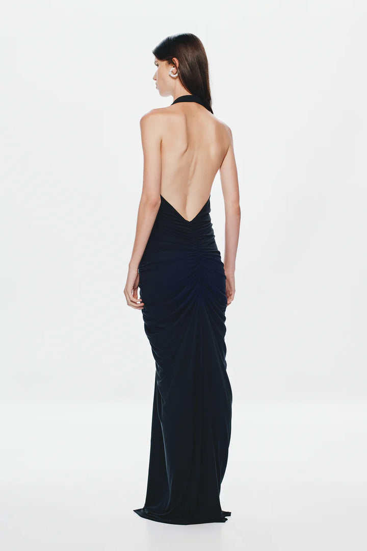 Venus Gathered Cupro Dress