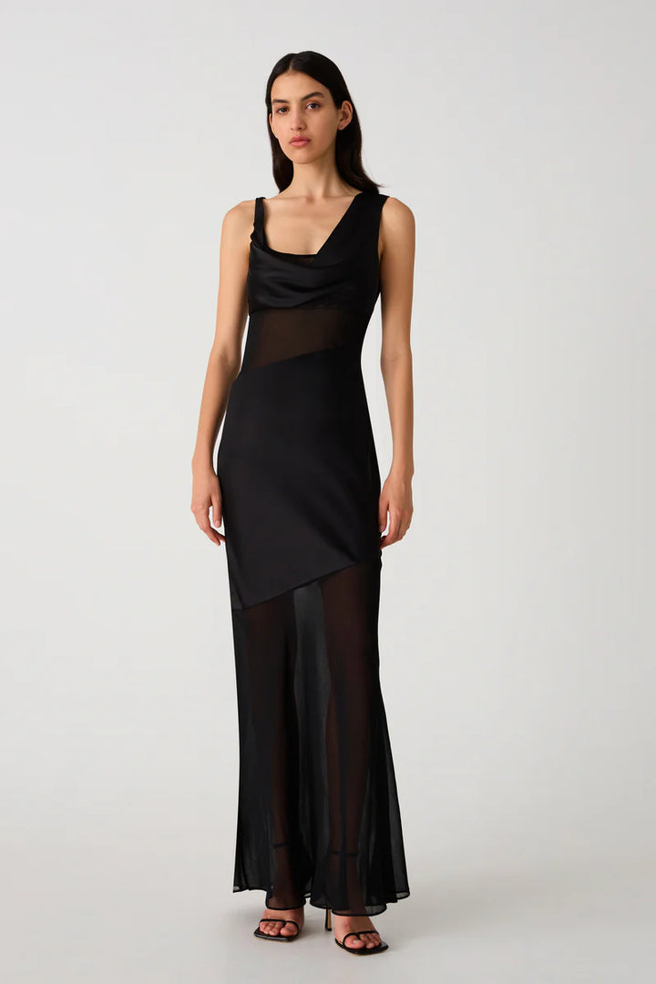 Idalia Satin Maxi Dress