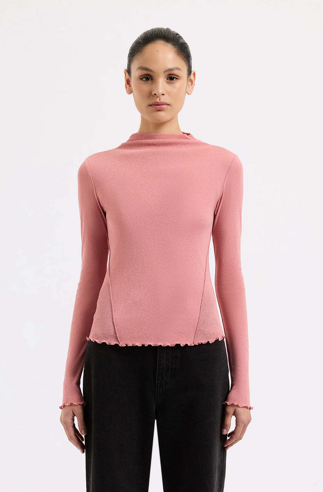 Alton Mesh Long Sleeve Top