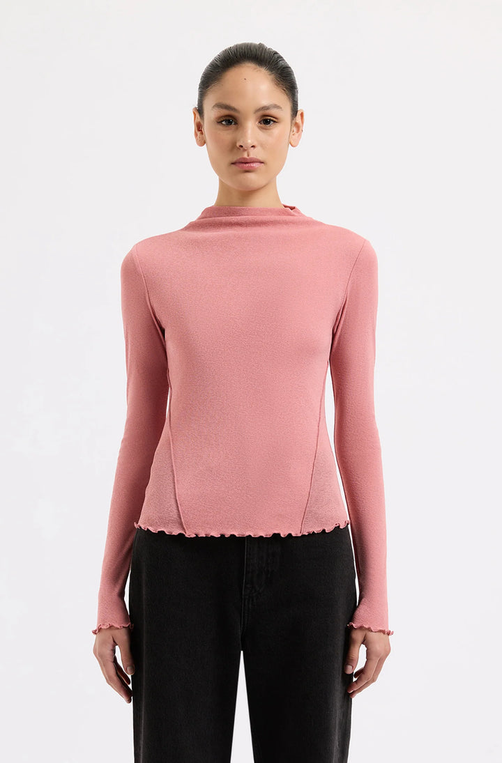 Alton Mesh Long Sleeve Top