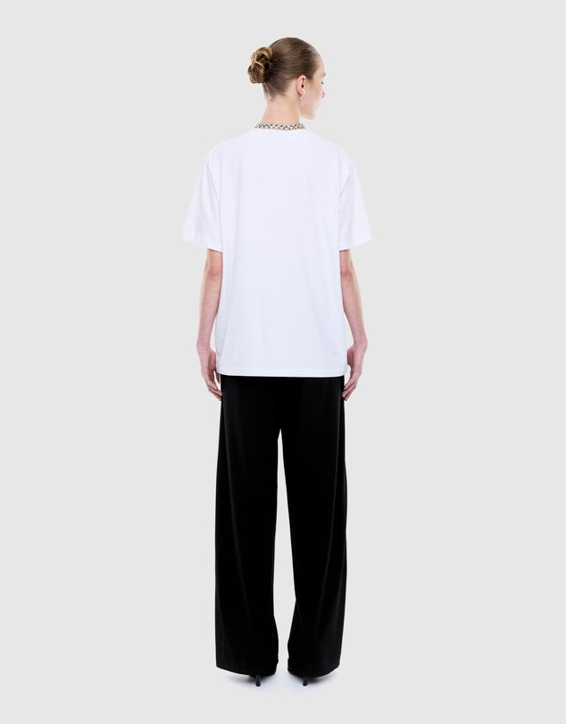 Lexi Monogram Tee | White