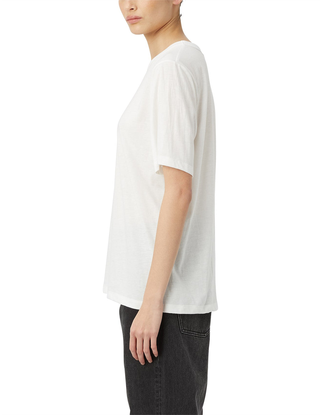 Whitley Tee | White & Black