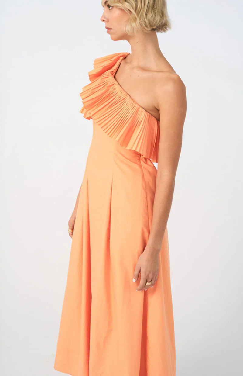 Bliss Midi Dress - Soft Orange