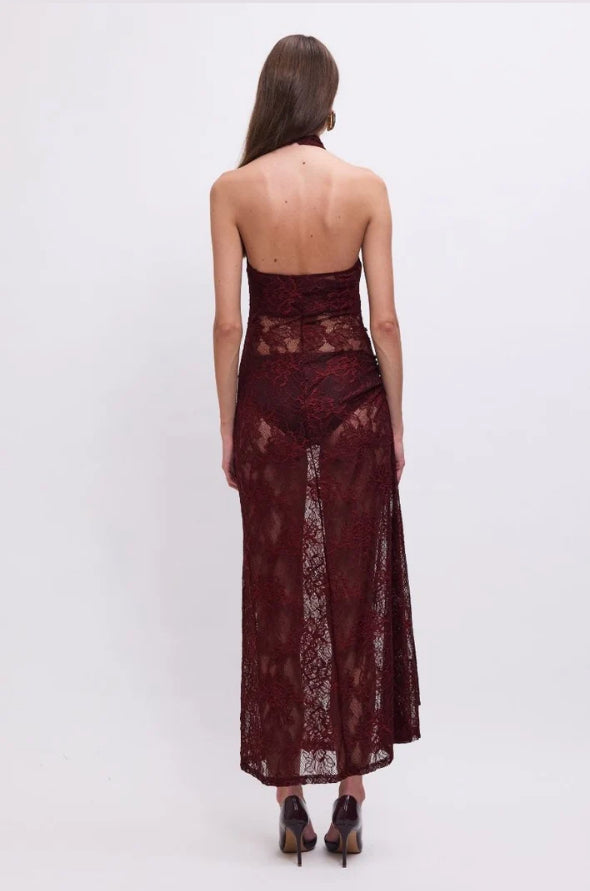 Gordana Halter Neck Maxi Dress