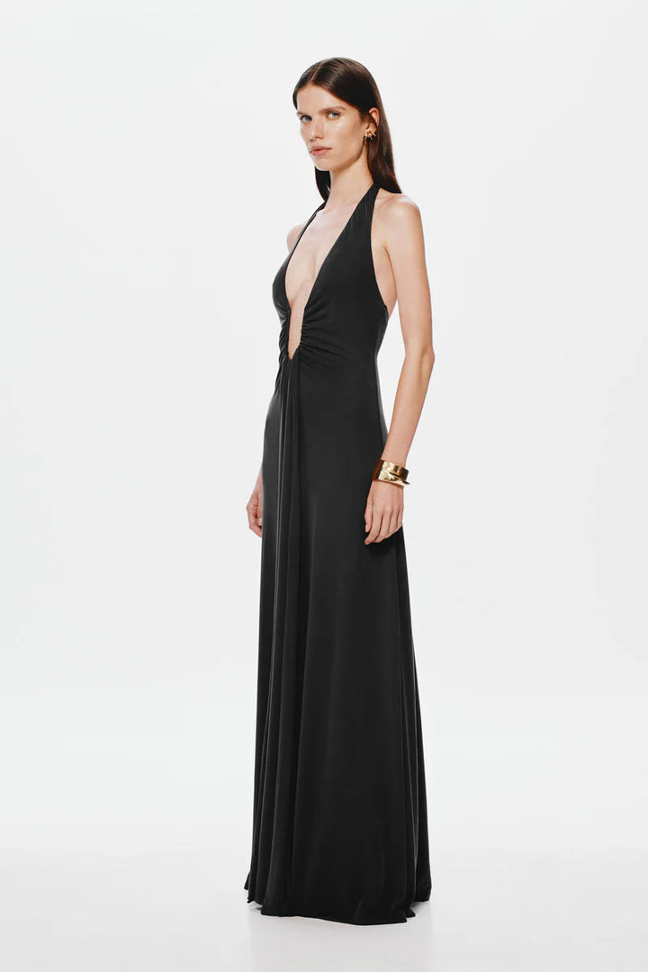Jennifer Cupro Dress | Black
