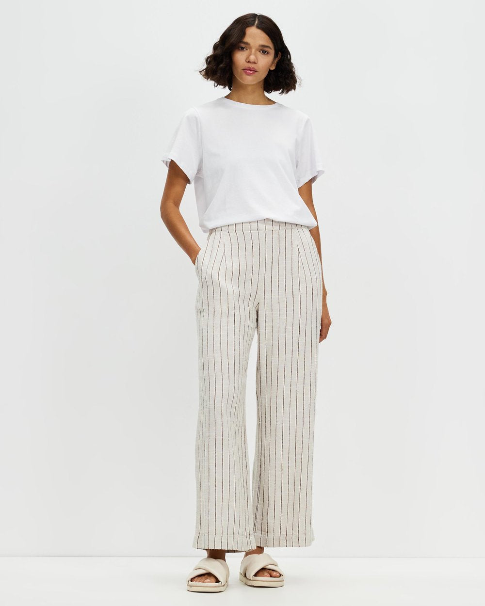 Neva Stripe Linen Trouser Pant