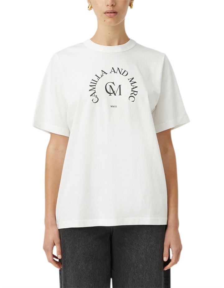 Karine Graphic Tee | Soft White