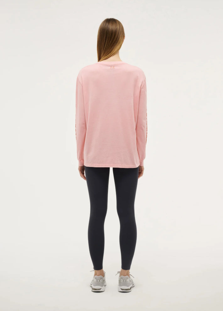 Streamline Long Sleeve Top | Crystal Rose