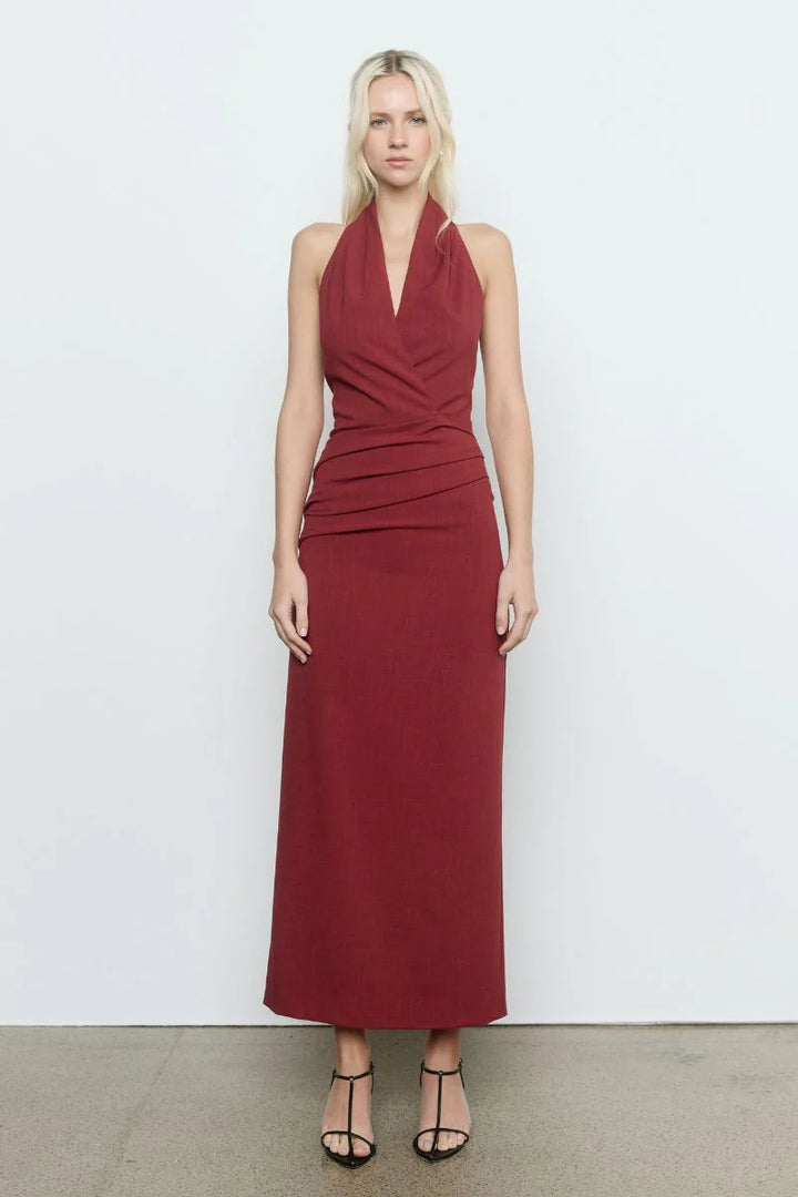 Priya Dress | Cranberry