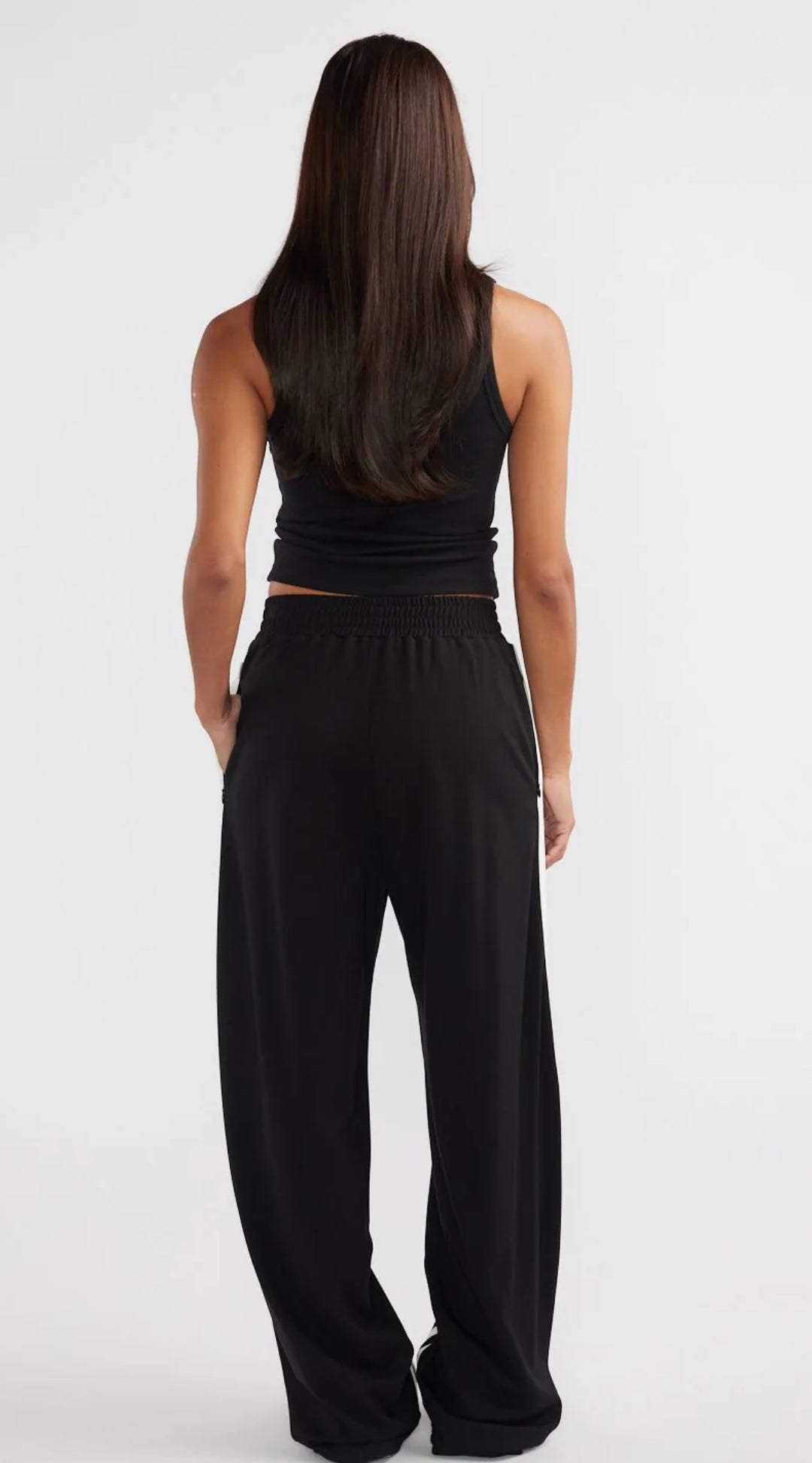 Valentina Stripe Pant | Black