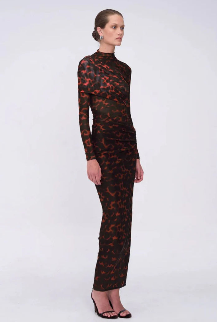 Remi Tortoiseshell Maxi Dress