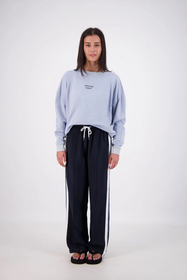 Relaxed Crew Neck Sweater | Powder Blue