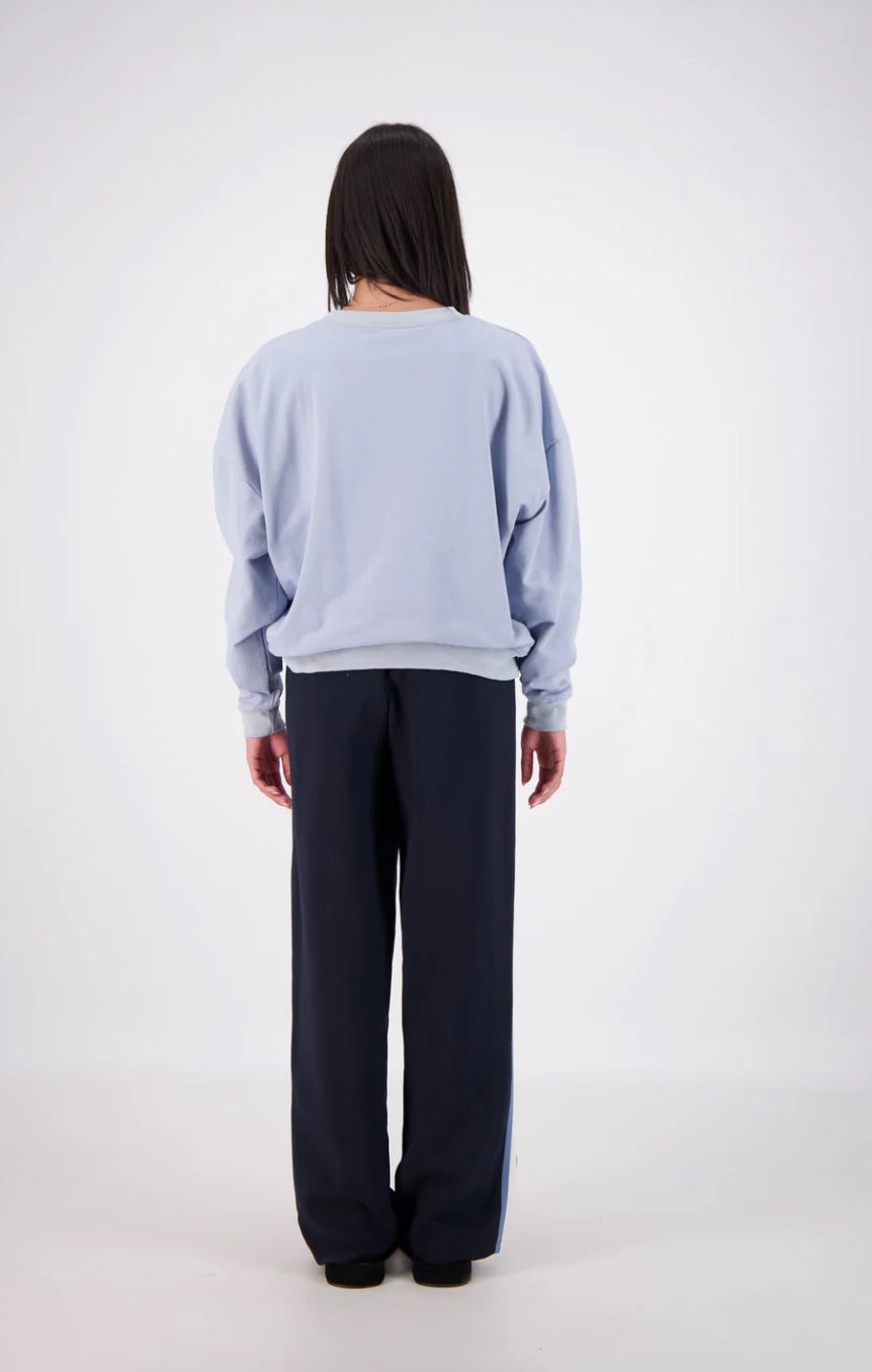 Relaxed Crew Neck Sweater | Powder Blue