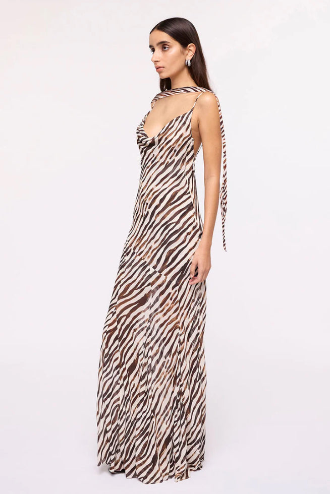 Gigi Zebra Maxi Dress