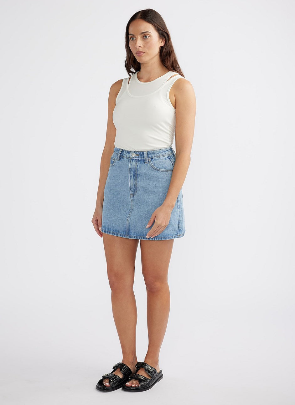 Reese Denim Mini Skirt