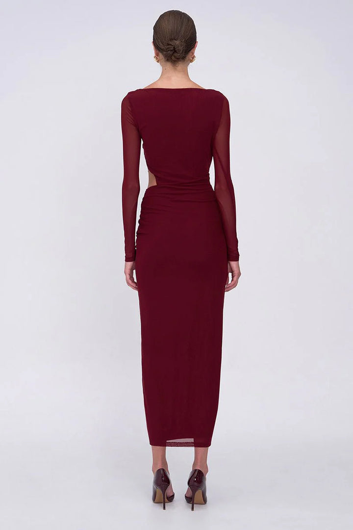 Christy Mesh Maxi | Bordeaux