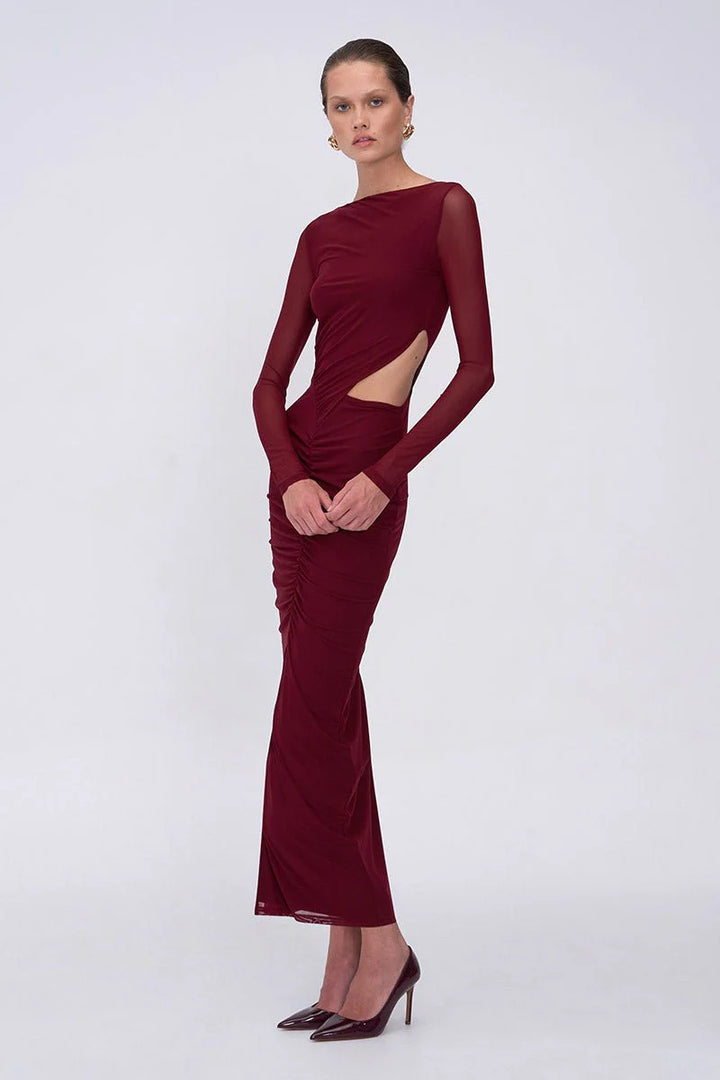 Christy Mesh Maxi | Bordeaux
