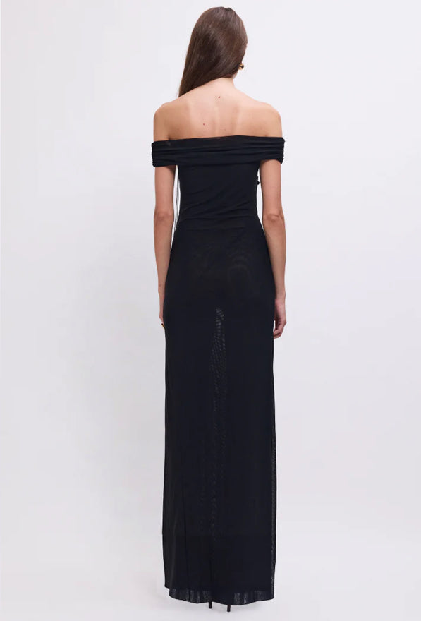 Sal Mesh Embellished Midi Dress