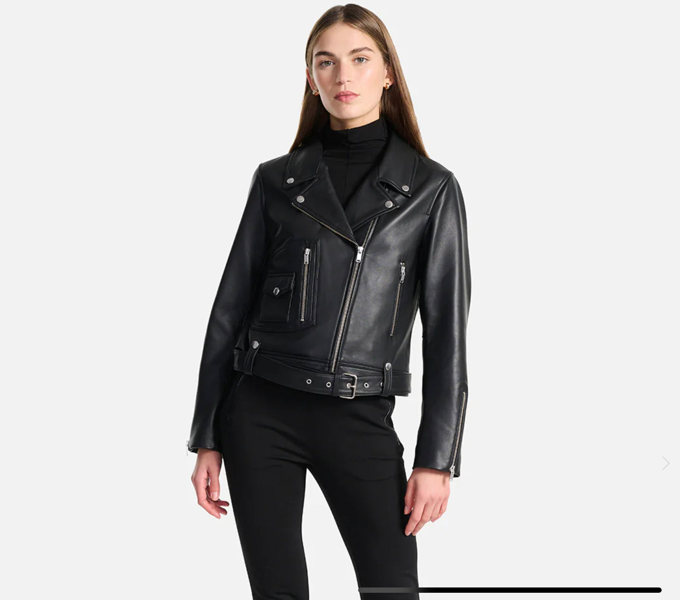 Kelly Oversized Leather Jacket